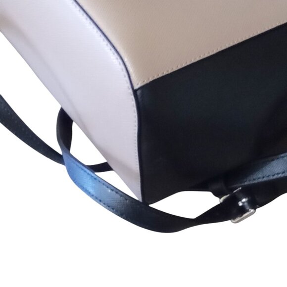 Kate Spade♠️NWOT Toasted Hazelnut Colorblock Flap Madison Backpack $379 - Picture 10 of 15